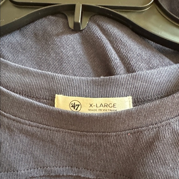 NWT NFL New England Patriots Football Cotton Cropped Tee Blue Short Sleeve XL - Picture 9 of 10